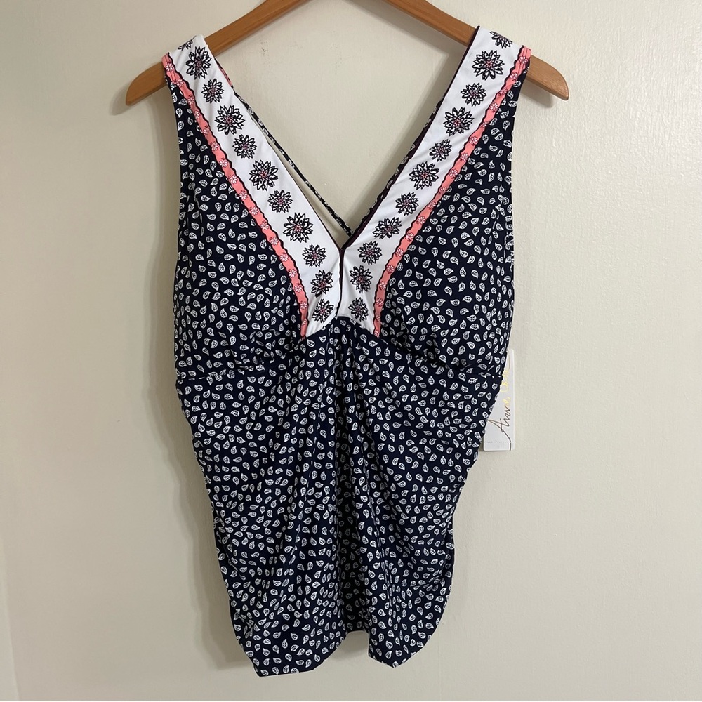 New Anne Cole swimsuit tankini top 18W